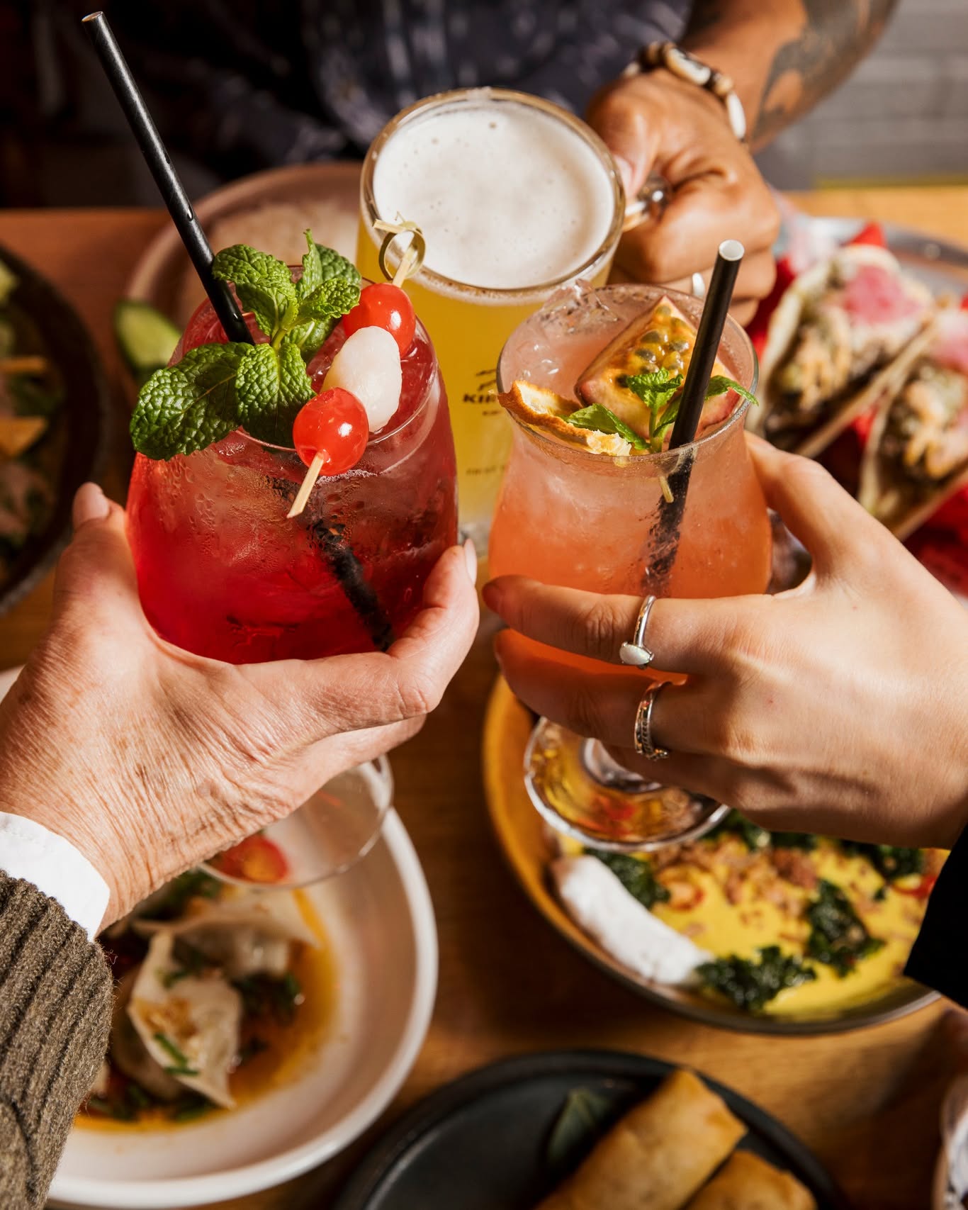 Cocktails and beer at JUNK